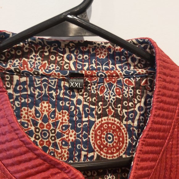 Reversible waistcoat red/blue - Picture 5 of 5